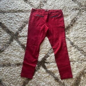 Dalia Collection Burgundy Trousers